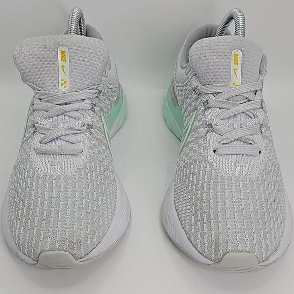 Nike React Infinity Run Flyknit 3 Platinum Mint Foam Womens 8 Running Shoes - Picture 2 of 8